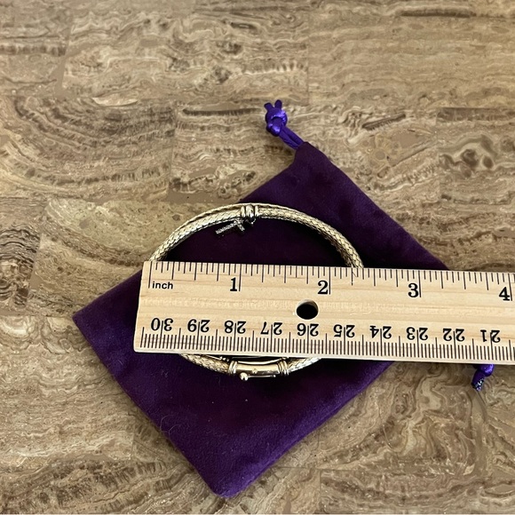 Mia Fiore gold over 925 sterling silver bangle bracelets. - Picture 3 of 7